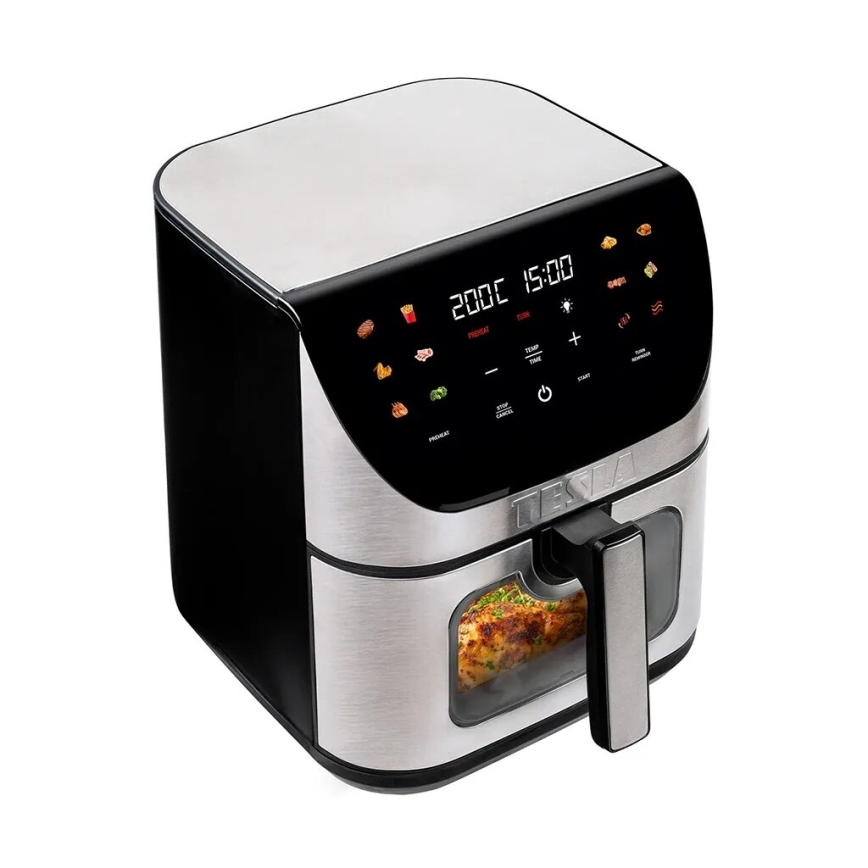 TESLA Electronics AirCook - Inteligentná multifunkčná digitálna teplovzdušná fritéza 9 l 1700W/230V Wi-Fi