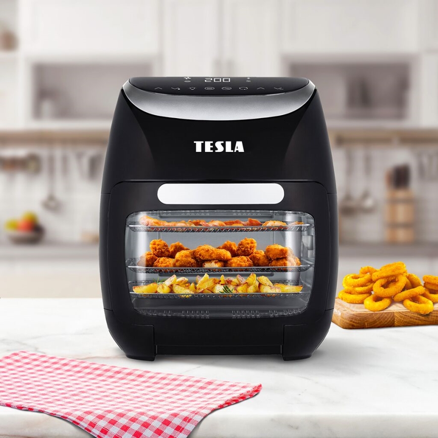 TESLA Electronics AirCook - Multifunkčná digitálna teplovzdušná fritéza 11 l 2000W/230V