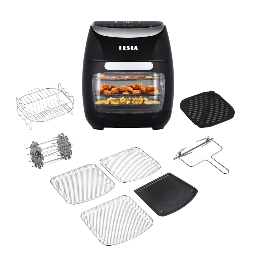TESLA Electronics AirCook - Multifunkčná digitálna teplovzdušná fritéza 11 l 2000W/230V