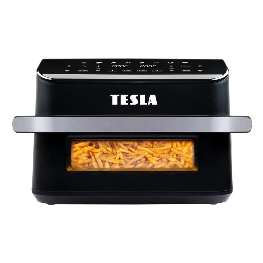 TESLA Electronics AirCook - Multifunkčná duálna digitálna teplovzdušná fritéza 10 l 2400W/230V
