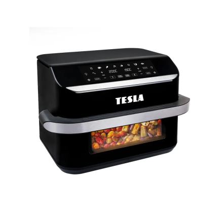 TESLA Electronics AirCook - Multifunkčná duálna digitálna teplovzdušná fritéza 10 l 2400W/230V