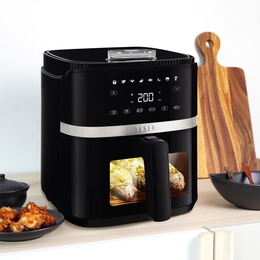 TESLA Electronics AirCook - Multifunkčná digitálna teplovzdušná fritéza 5 l 1500W/230V