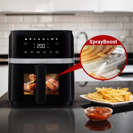 TESLA Electronics AirCook - Multifunkčná digitálna teplovzdušná fritéza 5 l 1500W/230V