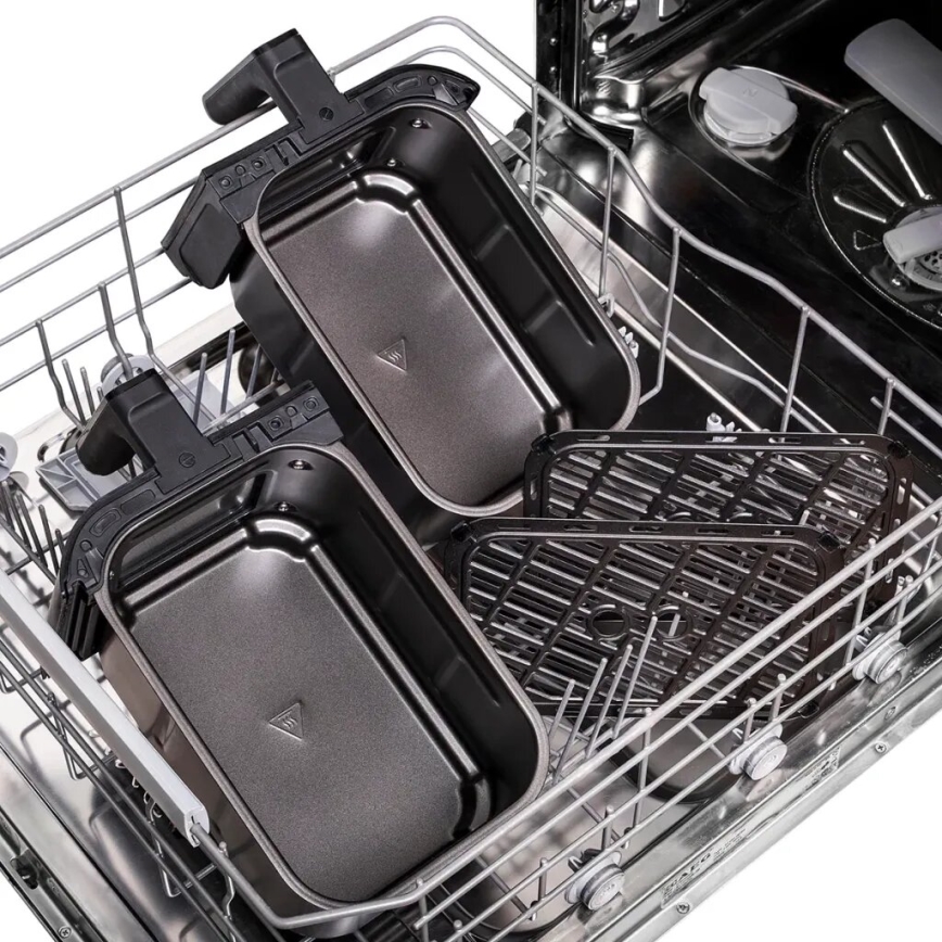 TESLA Electronics AirCook - Multifunkčná duálna digitálna teplovzdušná fritéza 9 l 2400W/230V