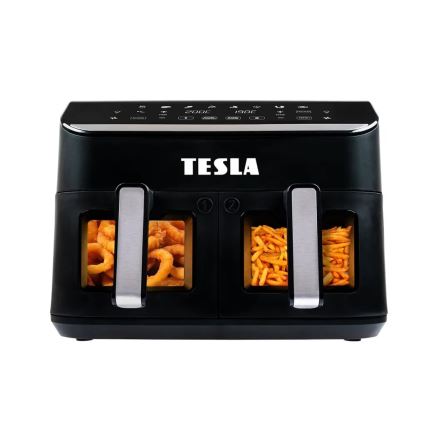 TESLA Electronics AirCook - Multifunkčná duálna digitálna teplovzdušná fritéza 9 l 2400W/230V