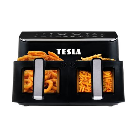 TESLA Electronics AirCook - Multifunkčná duálna digitálna teplovzdušná fritéza 9 l 2400W/230V