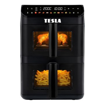 TESLA Electronics AirCook - multifunkčná digitálna teplovzdušná fritéza 11 l 2800W/230V čierna