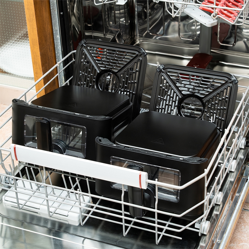 TESLA Electronics AirCook - multifunkčná digitálna teplovzdušná fritéza 11 l 2800W/230V čierna