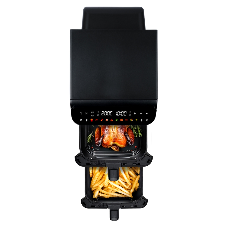 TESLA Electronics AirCook - multifunkčná digitálna teplovzdušná fritéza 11 l 2800W/230V čierna