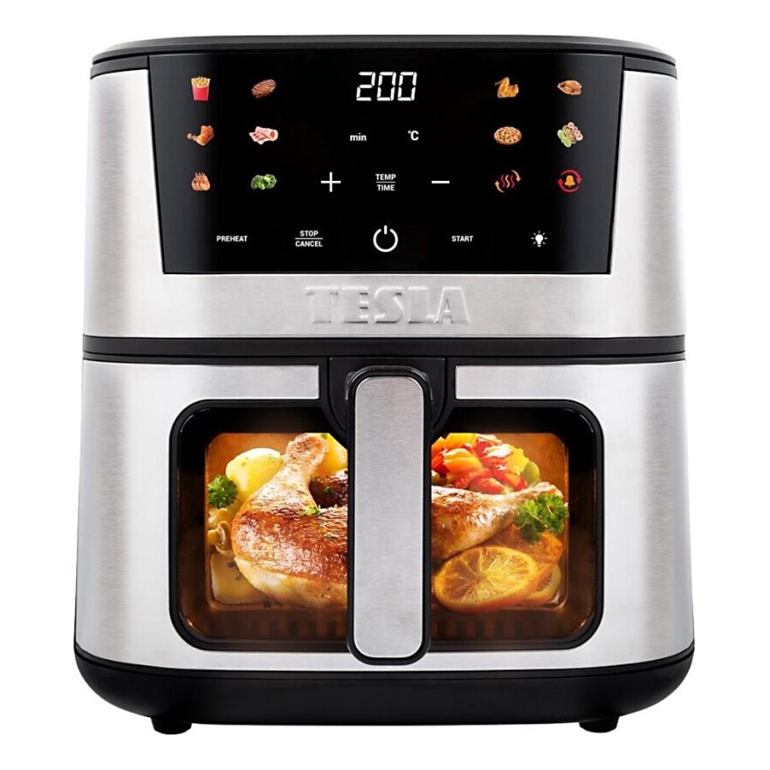 TESLA Electronics AirCook - Multifunkčná digitálna teplovzdušná fritéza 7 l 1600W/230V