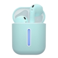 TESLA Electronics - Bezdrôtové slúchadlá 300 mAh + 2x 25 mAh IPX4 tyrkysová