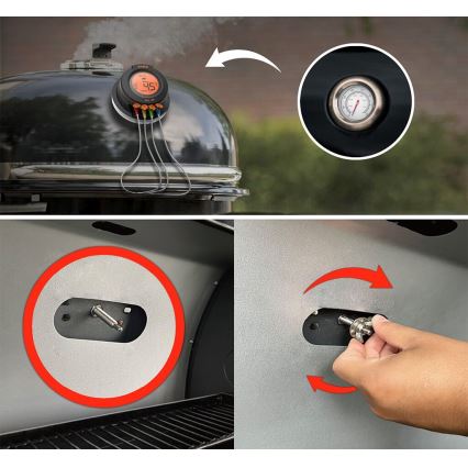 TESLA Electronics Cook - Digitálny teplomer na mäso so sondou 0-400 °C 2xAA IP65