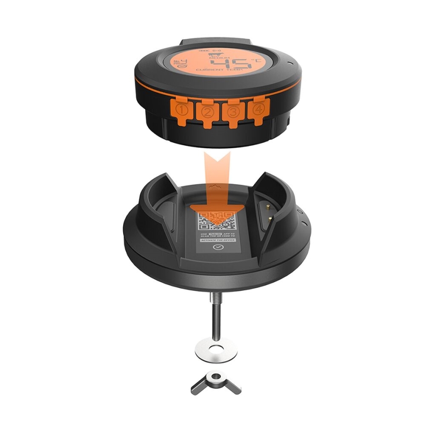 TESLA Electronics Cook - Digitálny teplomer na mäso so sondou 0-400 °C 2xAA IP65