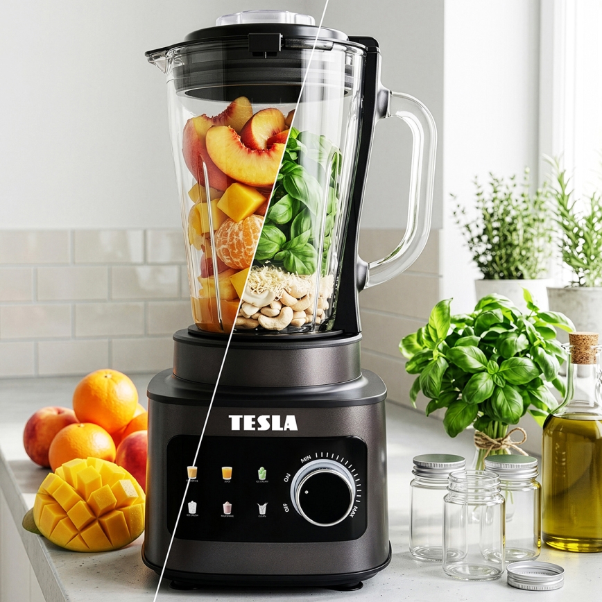 TESLA Electronics CrunchX - Stolný mixér 1500 W/230 V čierna