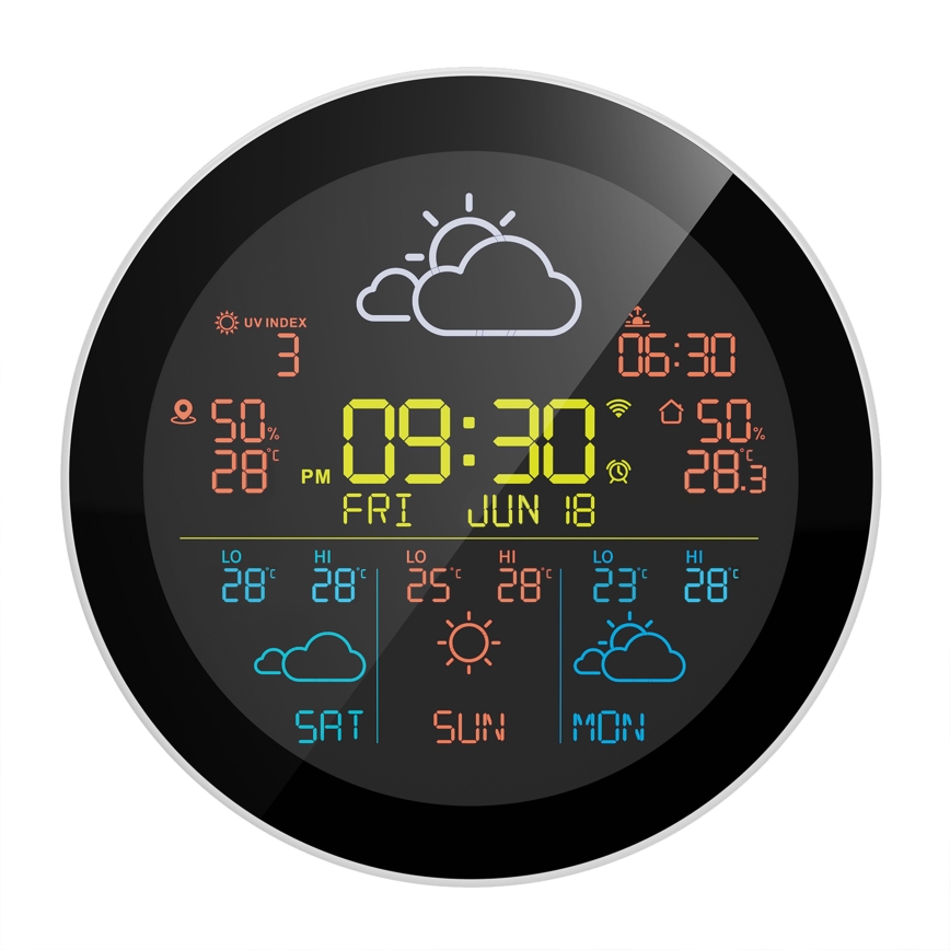 TESLA Electronics Device - Inteligentná meteostanica so senzorom 400 mAh Wi‑Fi Tuya IP44