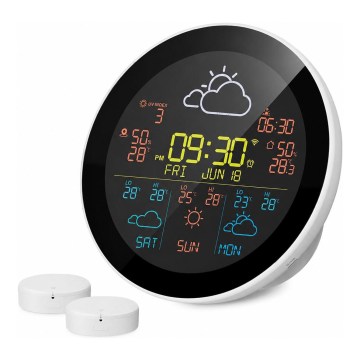 TESLA Electronics Device - Inteligentná meteostanica so senzorom 400 mAh Wi‑Fi Tuya IP44