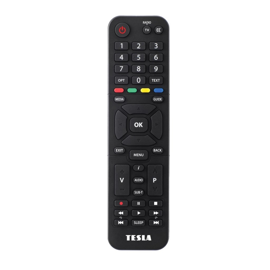 TESLA Electronics - DVB-T2 H.265 (HEVC) prijímač s HbbTV, 12V napájanie a diaľkové ovládanie