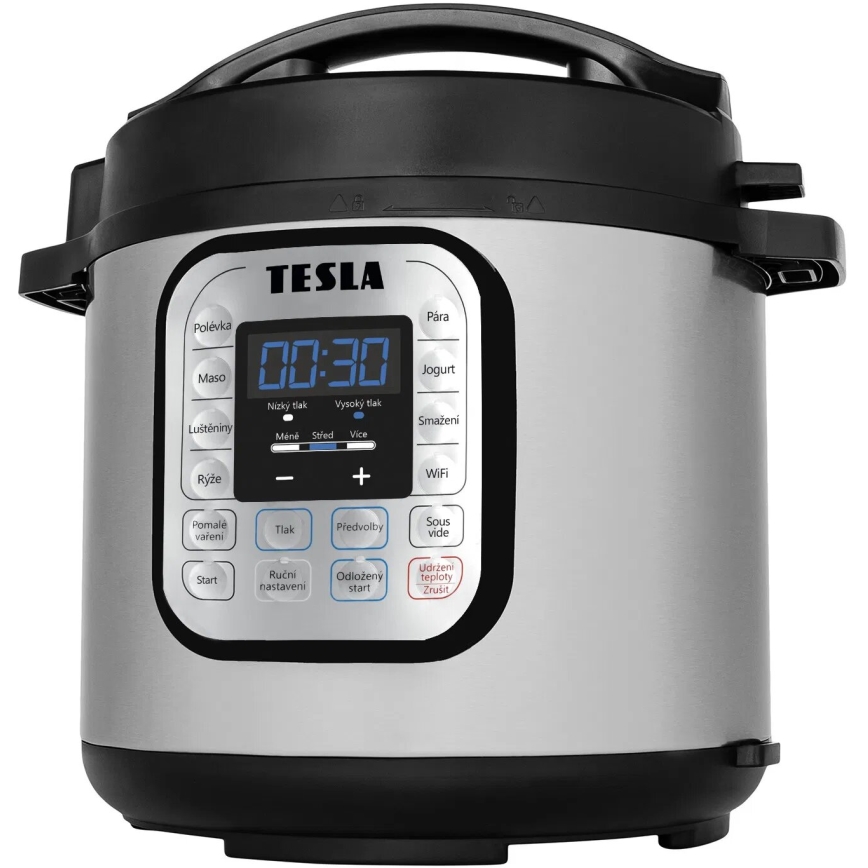 TESLA Electronics EliteCook - Inteligentný multifunkčný elektrický tlakový hrniec a teplovzdušná fritéza 6 l 1500W/230V Wi-Fi