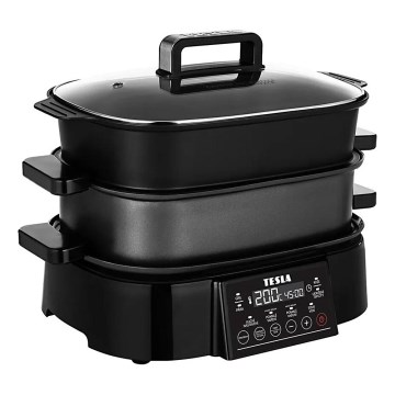 TESLA Electronics MultiCook Grill - Multifunkčný elektrický hrniec a gril 6 l 11v1 1250W/230V
