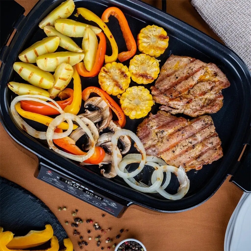 TESLA Electronics MultiCook Grill - Multifunkčný elektrický hrniec a gril 6 l 11v1 1250W/230V