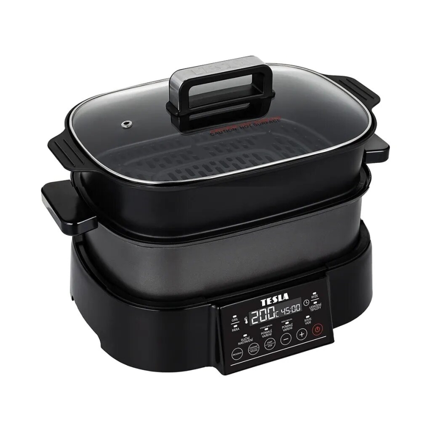 TESLA Electronics MultiCook Grill - Multifunkčný elektrický hrniec a gril 6 l 11v1 1250W/230V