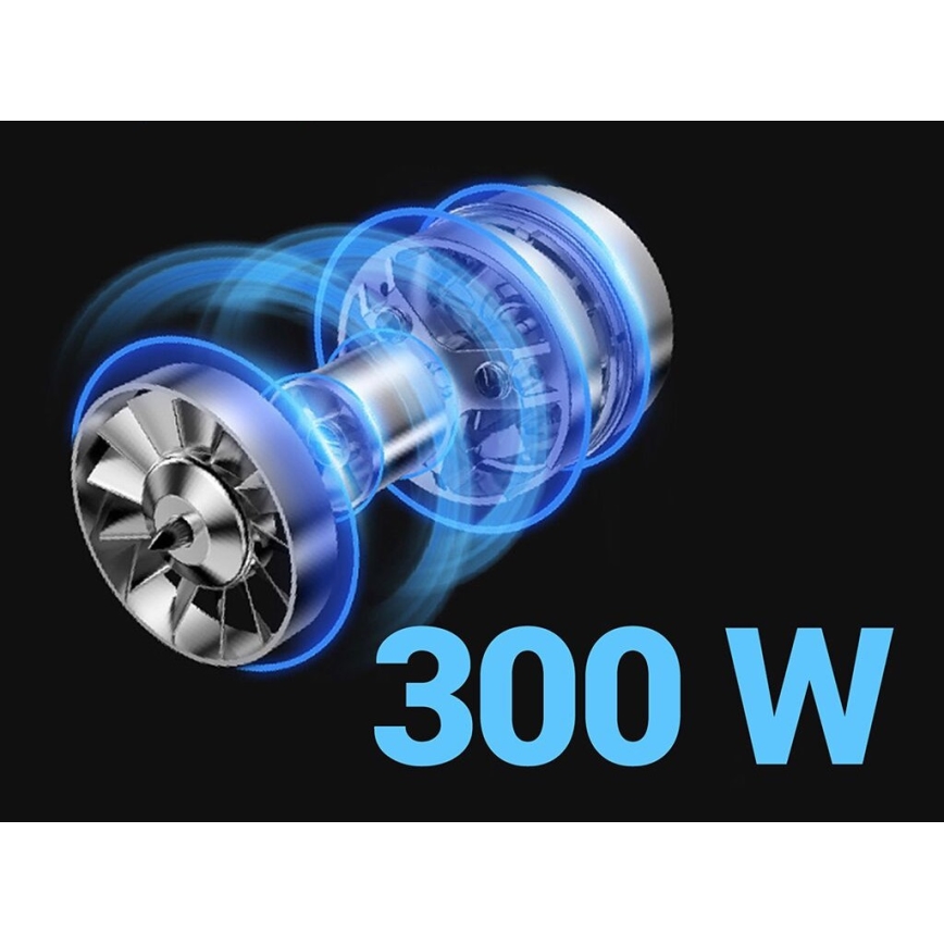 TESLA Electronics PureStar - Flexibilný bezdrôtový tyčový vysávač 3v1 300W/2200 mAh čierna/modrá