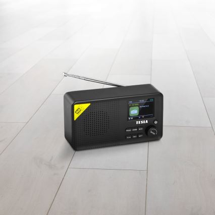 TESLA Electronics - Rádio DAB+ FM 5W/4000 mAh čierna