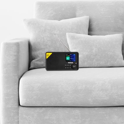 TESLA Electronics - Rádio DAB+ FM 5W/4000 mAh čierna