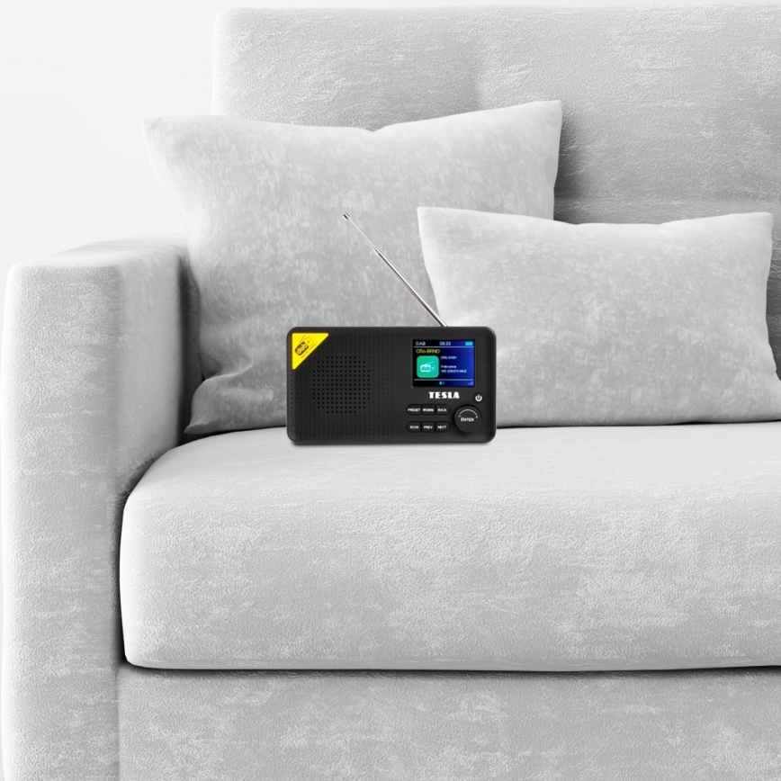 TESLA Electronics - Rádio DAB+ FM 5W/4000 mAh čierna