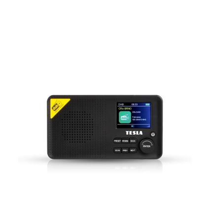 TESLA Electronics - Rádio DAB+ FM 5W/4000 mAh čierna