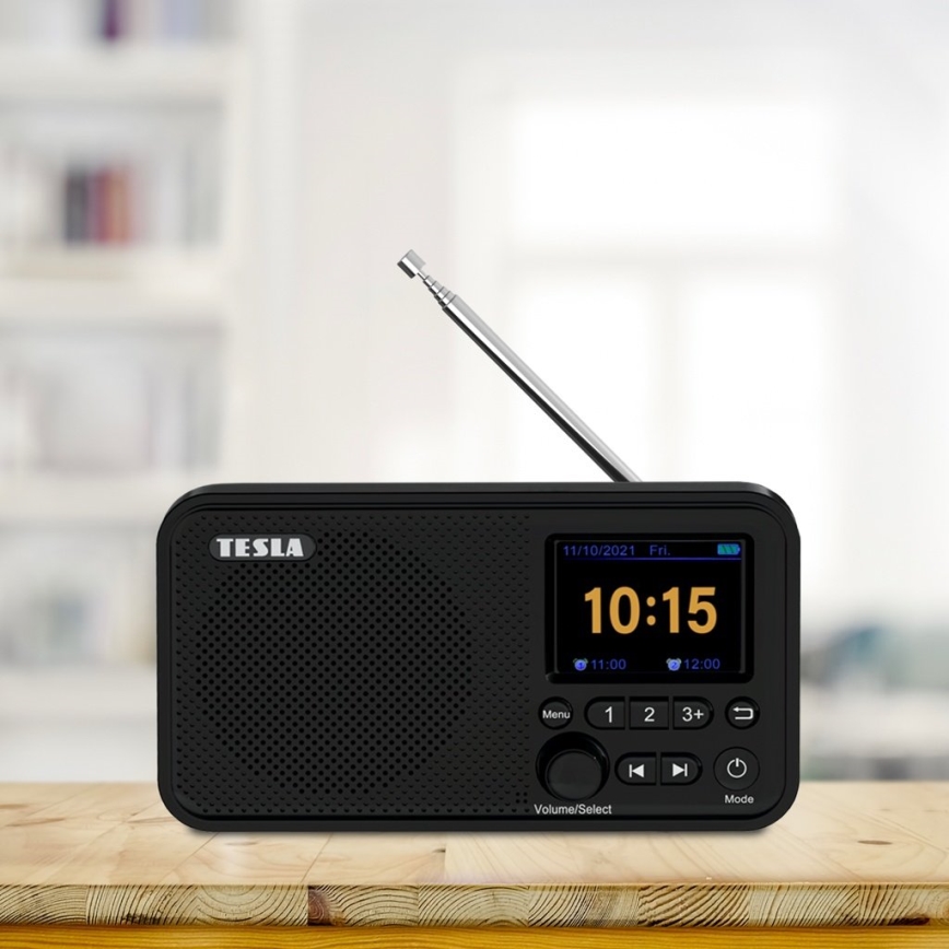 TESLA Electronics - Rádio DAB+ FM 5W/4000 mAh čierna