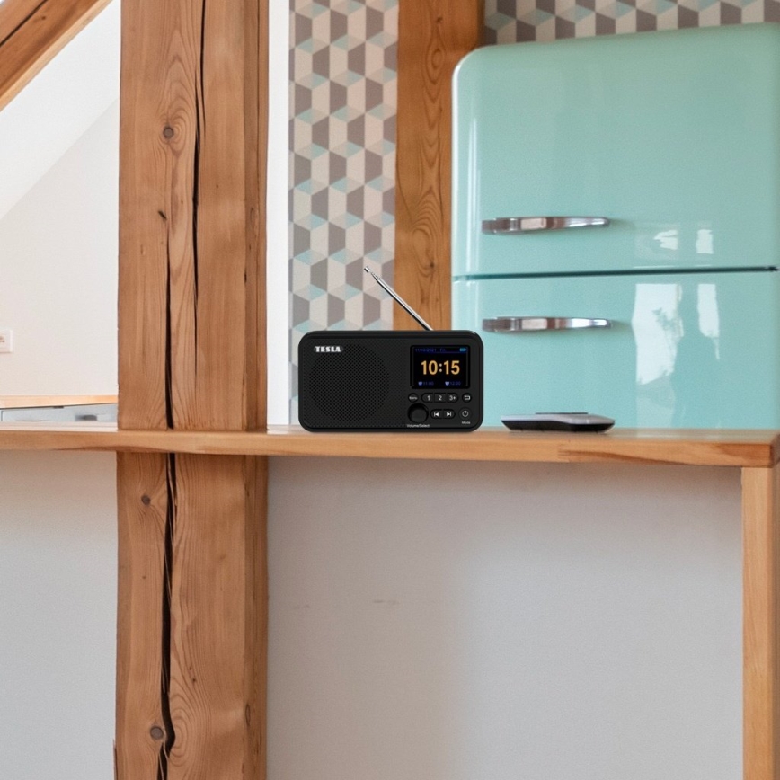 TESLA Electronics - Rádio DAB+ FM 5W/4000 mAh čierna