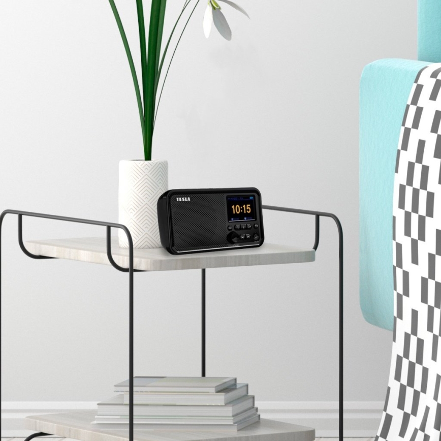 TESLA Electronics - Rádio DAB+ FM 5W/4000 mAh čierna