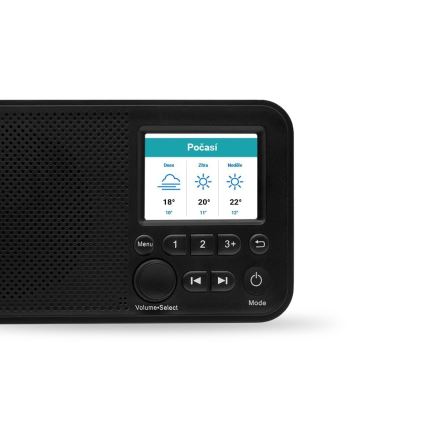TESLA Electronics - Rádio DAB+ FM 5W/4000 mAh čierna
