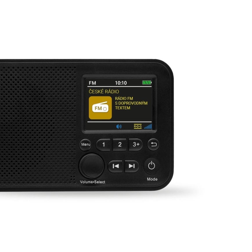 TESLA Electronics - Rádio DAB+ FM 5W/4000 mAh čierna