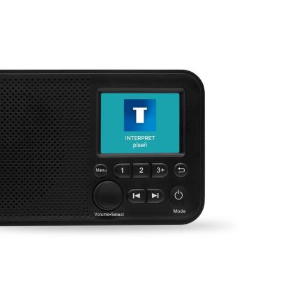 TESLA Electronics - Rádio DAB+ FM 5W/4000 mAh čierna