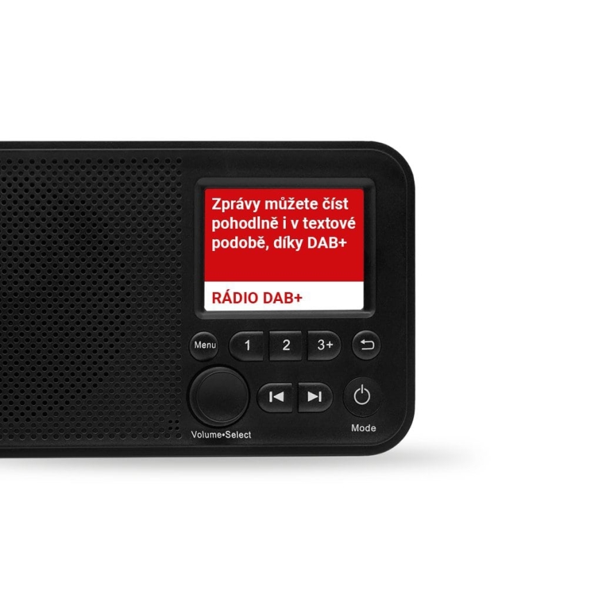 TESLA Electronics - Rádio DAB+ FM 5W/4000 mAh čierna