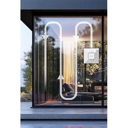 TESLA Electronics RoboStar - Inteligentný čistič okien s rozprašovaním vody 72W/230V/650 mAh Wi-Fi + diaľkové ovládanie