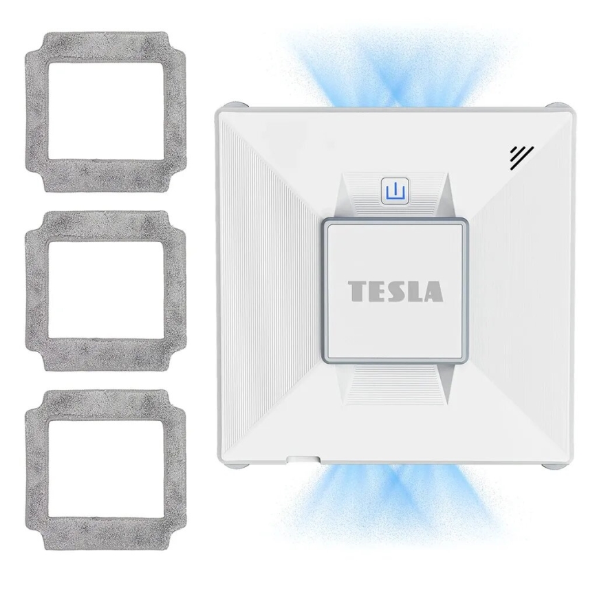 TESLA Electronics RoboStar - Inteligentný čistič okien s rozprašovaním vody 72W/230V/650 mAh Wi-Fi + diaľkové ovládanie