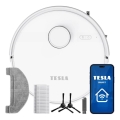 TESLA Electronics RoboStar - Inteligentný robotický vysávač 2 v 1 3200 mAh Wi‑Fi biela