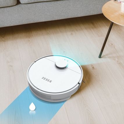 TESLA Electronics RoboStar - Inteligentný robotický vysávač 2v1 2550 mAh Wi-Fi biela