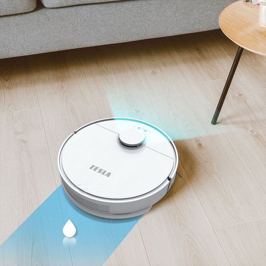 TESLA Electronics RoboStar - Inteligentný robotický vysávač 2v1 2550 mAh Wi-Fi biela