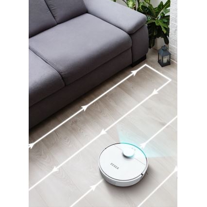 TESLA Electronics RoboStar - Inteligentný robotický vysávač 2v1 2550 mAh Wi-Fi biela