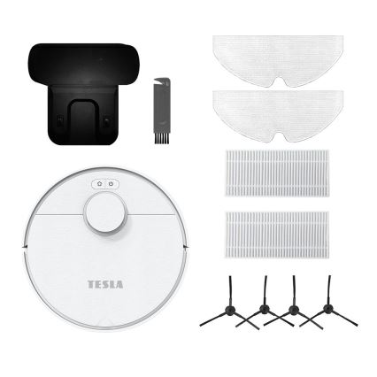 TESLA Electronics RoboStar - Inteligentný robotický vysávač 2v1 2550 mAh Wi-Fi biela