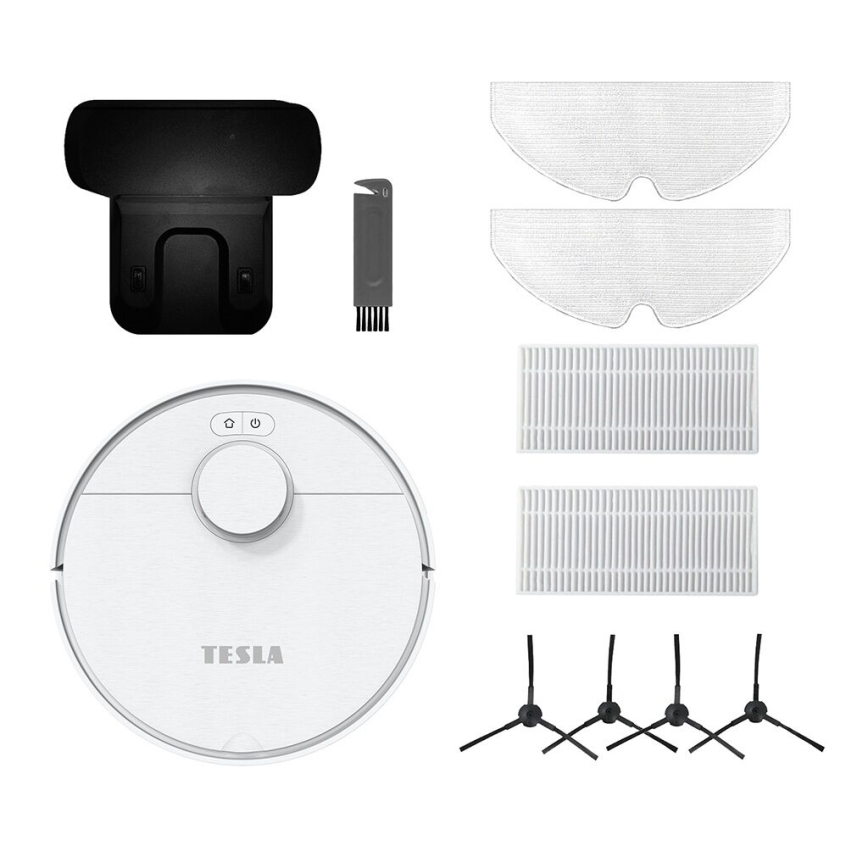 TESLA Electronics RoboStar - Inteligentný robotický vysávač 2v1 2550 mAh Wi-Fi biela
