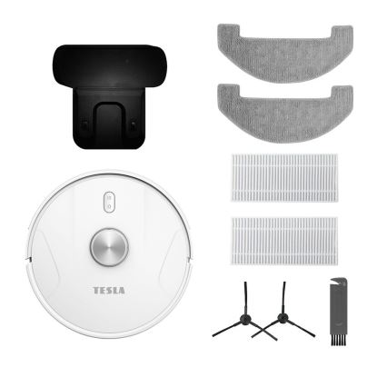 TESLA Electronics RoboStar - Inteligentný robotický vysávač 2v1 2600 mAh Wi-Fi biela