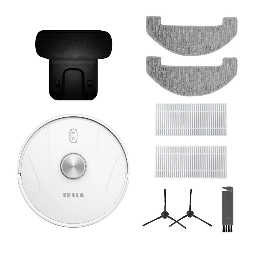 TESLA Electronics RoboStar - Inteligentný robotický vysávač 2v1 2600 mAh Wi-Fi biela