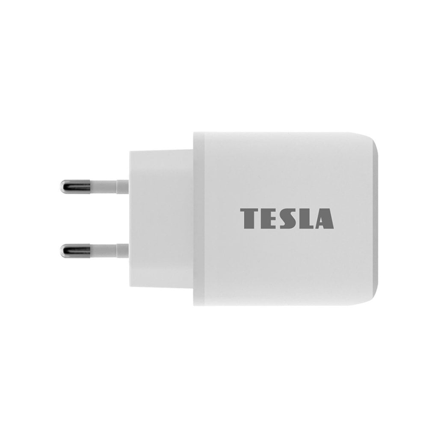 TESLA Electronics - Rychlonabíjací adaptér Power Delivery 25W biela
