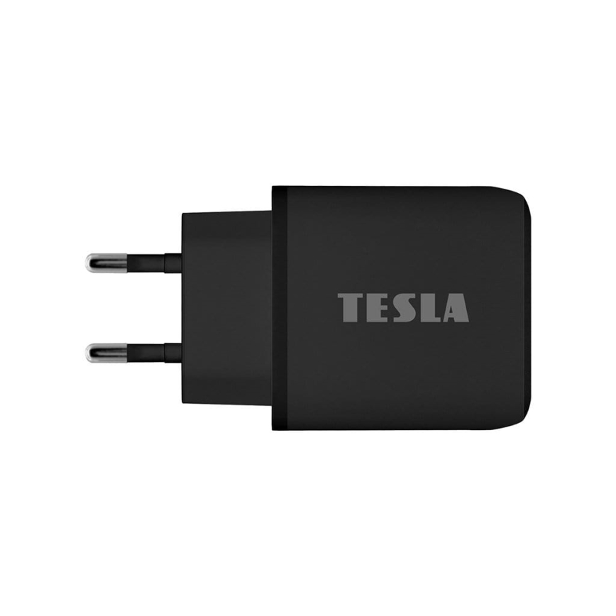 TESLA Electronics - Rychlonabíjací adaptér Power Delivery 25W čierna