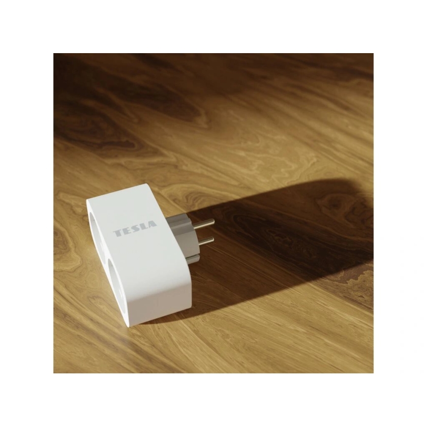TESLA Smart - Inteligentná rozbočovacia zásuvka 2x16A/230V Typ F Wi-Fi Tuya